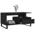 Mesa de centro madera contrachapada negro 90x49x45