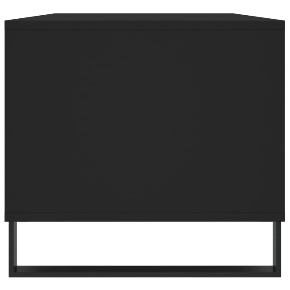 Mesa de centro madera contrachapada negro 90x49x45