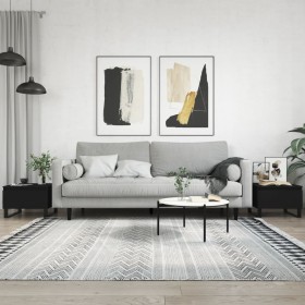 Mesas de centro 2 uds madera de ingeniería negro 50x46x35