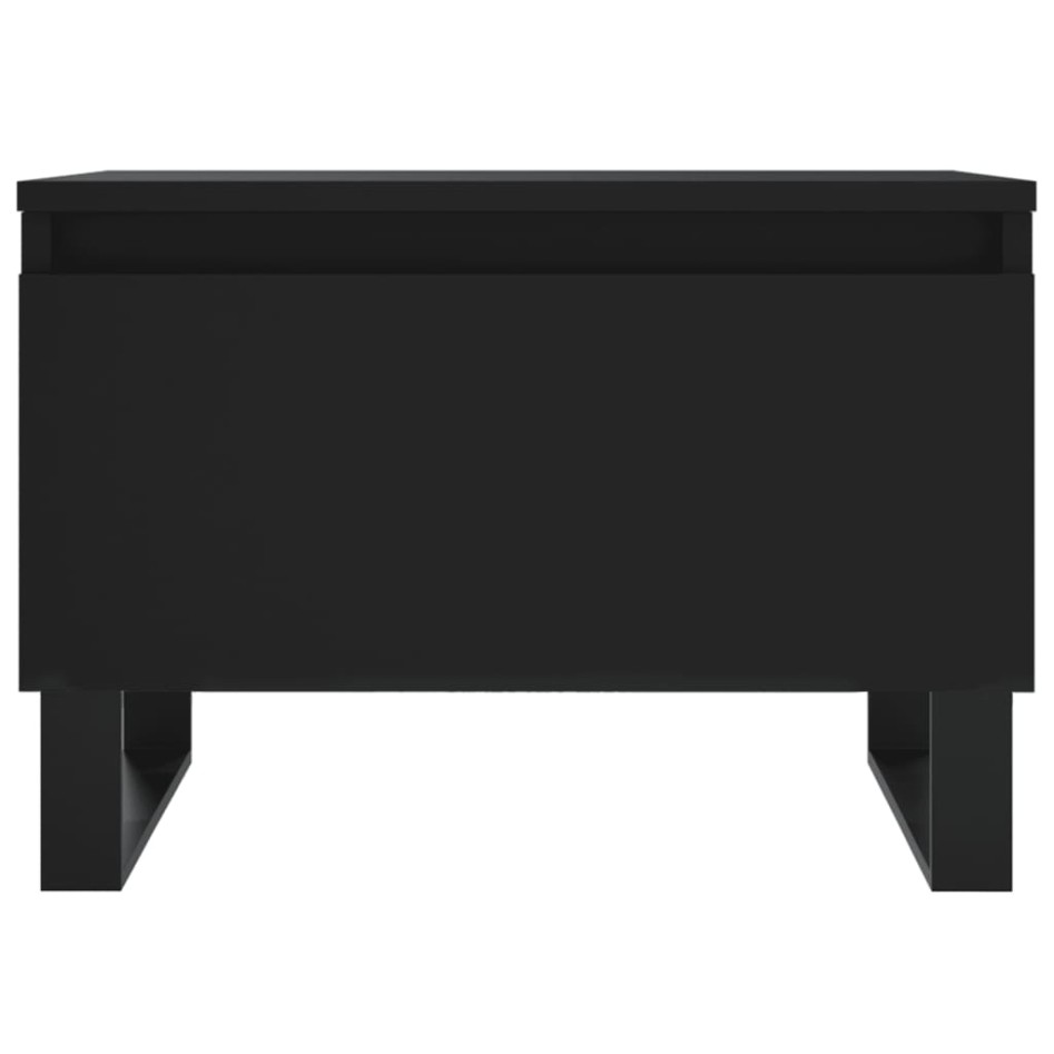 Mesas de centro 2 uds madera de ingeniería negro 50x46x35