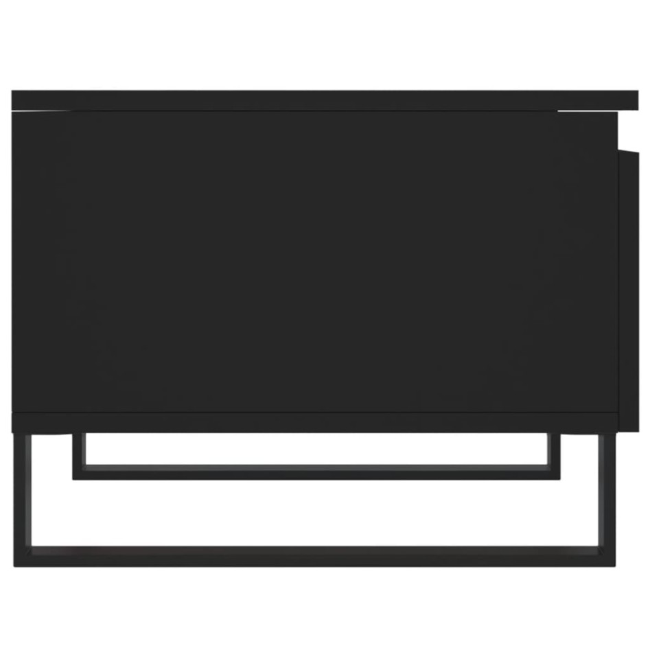 Mesas de centro 2 uds madera de ingeniería negro 50x46x35