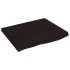 Encimera de baño madera tratada marrón oscuro 60x60x(2-4)