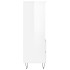 Aparador alto madera contrachapada blanco brillo 40x36x110