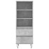Aparador alto madera contrachapada gris hormigón 40x36x110