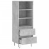 Aparador alto madera contrachapada gris hormigón 40x36x110