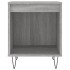 Mesita de noche 2 uds madera ingeniería gris Sonoma 40x35x50