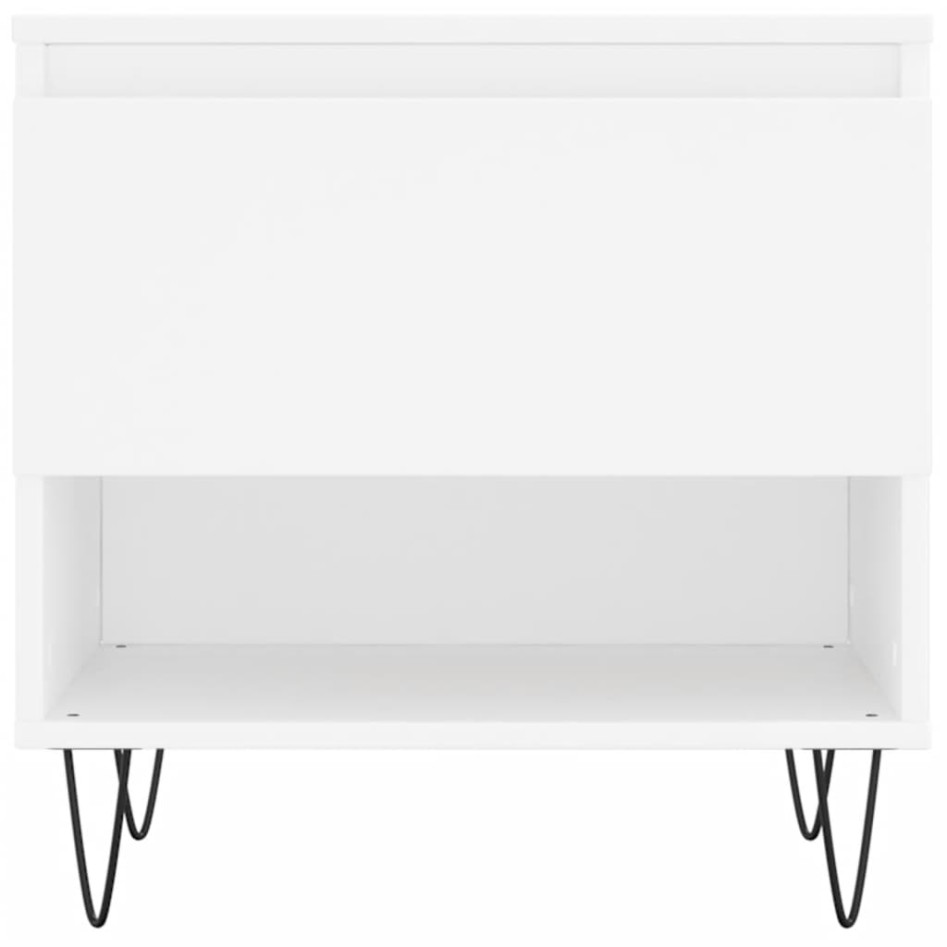 Mesas de centro 2 uds madera de ingeniería blanco 50x46x50