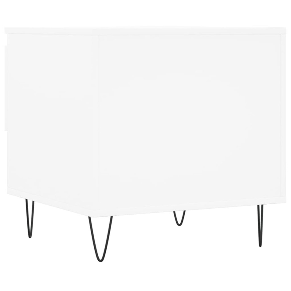 Mesas de centro 2 uds madera de ingeniería blanco 50x46x50