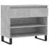 Mueble zapatero madera contrachapada gris hormigón 70x36x60