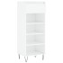 Mueble zapatero madera contrachapada blanco brillo 40x36x105