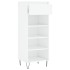 Mueble zapatero madera contrachapada blanco brillo 40x36x105
