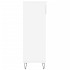 Mueble zapatero madera contrachapada blanco brillo 40x36x105