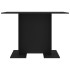 Mesa de comedor de madera contrachapada negro 110x60x75