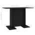Mesa de comedor de madera contrachapada negro 110x60x75