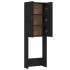 Armario de lavadora negro 64x25,5x190