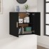 Armario de pared madera contrachapada negro 60x30x60