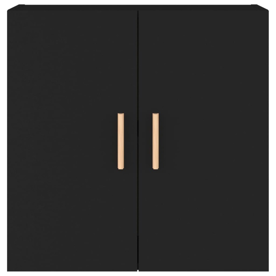 Armario de pared madera contrachapada negro 60x30x60