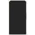 Armario de pared madera contrachapada negro 60x30x60