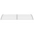 Marquesina para puerta PC gris y transparente 240x75