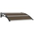 Marquesina de puerta PC negro 120x100