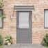 Marquesina de puerta PC negro 120x100