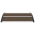 Marquesina de puerta PC negro 120x100