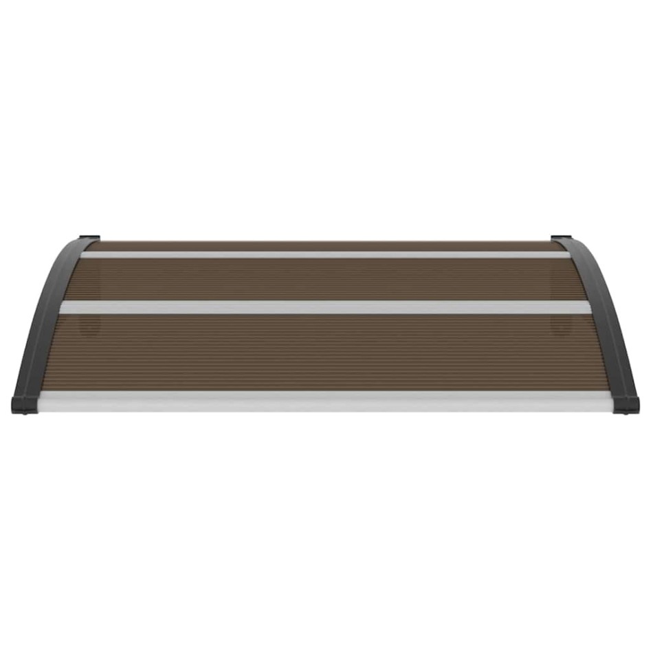 Marquesina de puerta PC negro 120x100