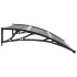 Marquesina de puerta PC negro 120x100