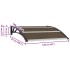 Marquesina de puerta PC negro 120x100