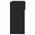 Mesa consola madera de ingeniería negro 90x36x75