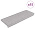 Alfombrillas autoadhesivas sisal 15 uds platina 65x21x4