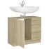 Armario para lavabo madera contrachapada color roble