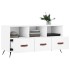 Mueble de TV madera de ingeniería blanco 102x36x50