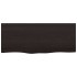 Encimera de baño madera tratada marrón oscuro 100x40x(2-6)