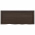 Encimera de baño madera tratada marrón oscuro 100x40x(2-6)