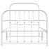 Estructura cama sin colchón con estribo metal blanco 90x200