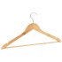 Juego de perchas para ropa 50 uds antideslizantes madera