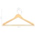 Juego de perchas para ropa 50 uds antideslizantes madera