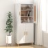 Aparador de madera contrachapada blanco 69,5x34x90