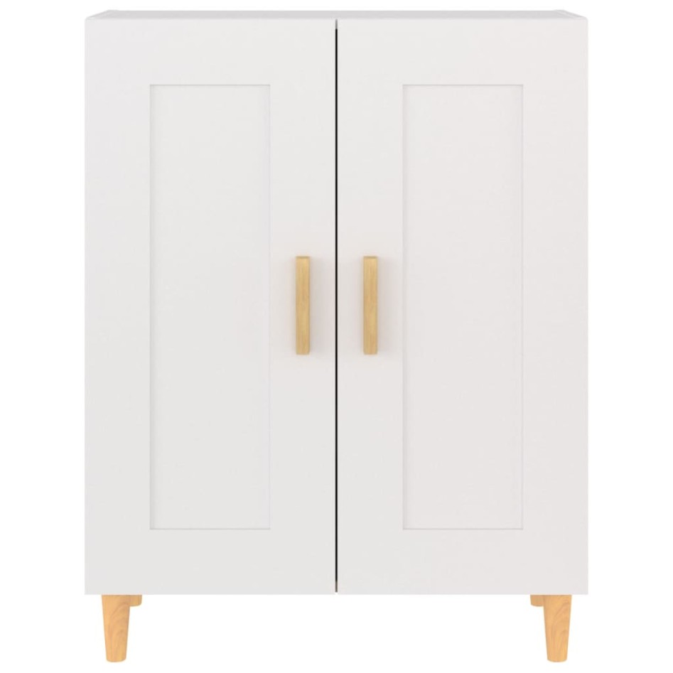 Aparador de madera contrachapada blanco 69,5x34x90