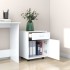 Armario rodante de madera contrachapada blanco 45x38x54