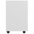 Armario rodante de madera contrachapada blanco 45x38x54
