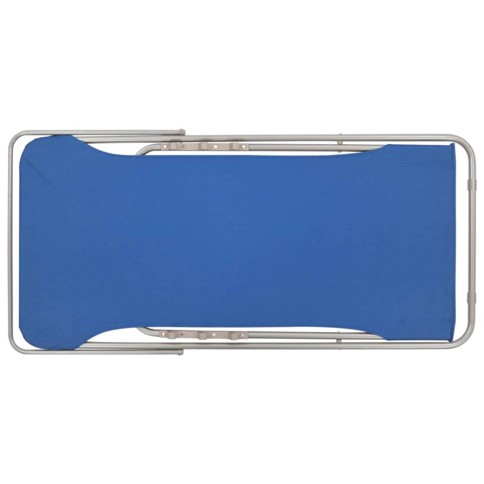 Sillas de playa plegables 2 unidades acero y tela oxford