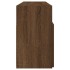 Mueble de TV con luces LED marrón roble 120x30x50