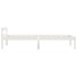 Estructura de cama sin colchón madera de pino blanco 90x200