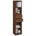 Estantería de madera contrachapada roble marrón 36x30x171