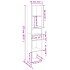 Estantería de madera contrachapada roble marrón 36x30x171