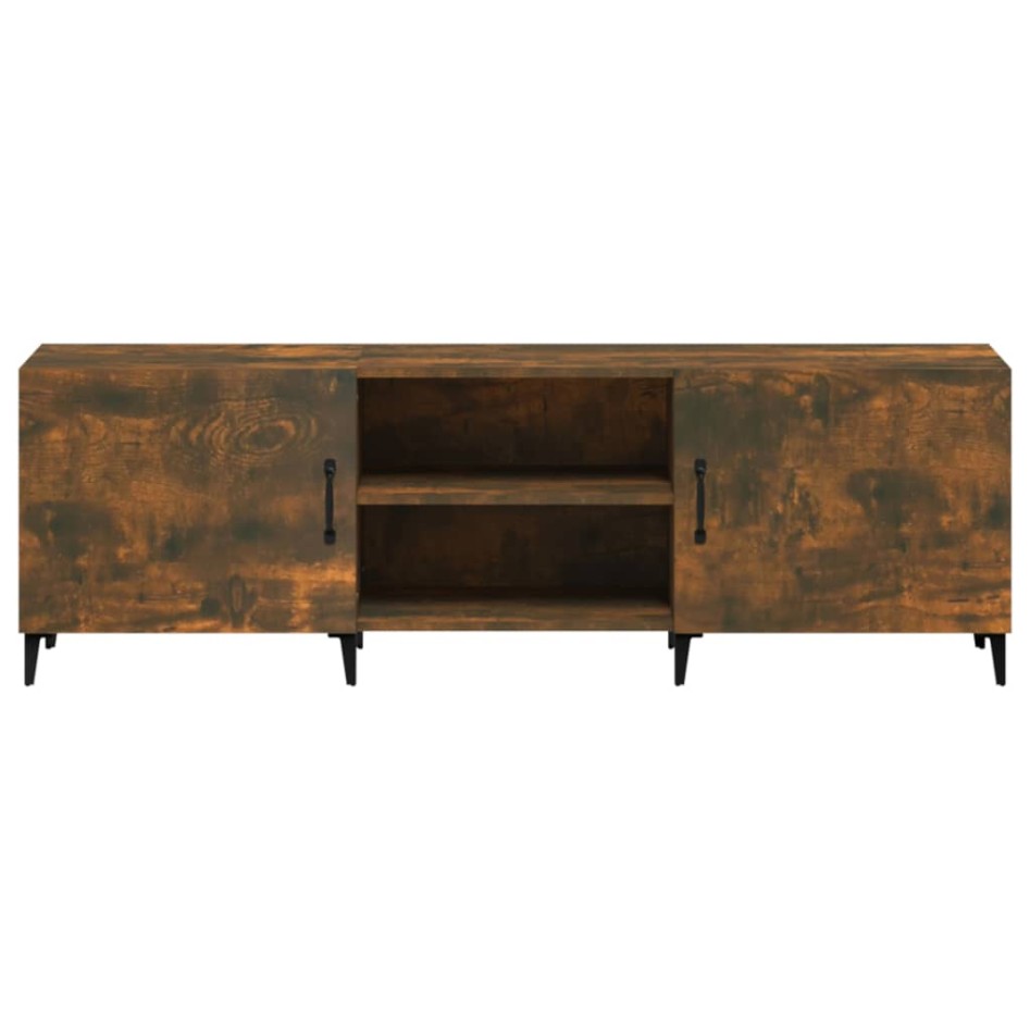 Mueble de TV madera de ingeniería roble ahumado 150x30x50