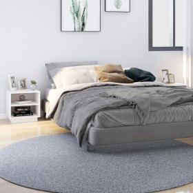 Mesitas de noche 2 uds madera maciza de pino blanco 40x34x40