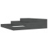 Jardinera de madera maciza de pino gris 107x107x27